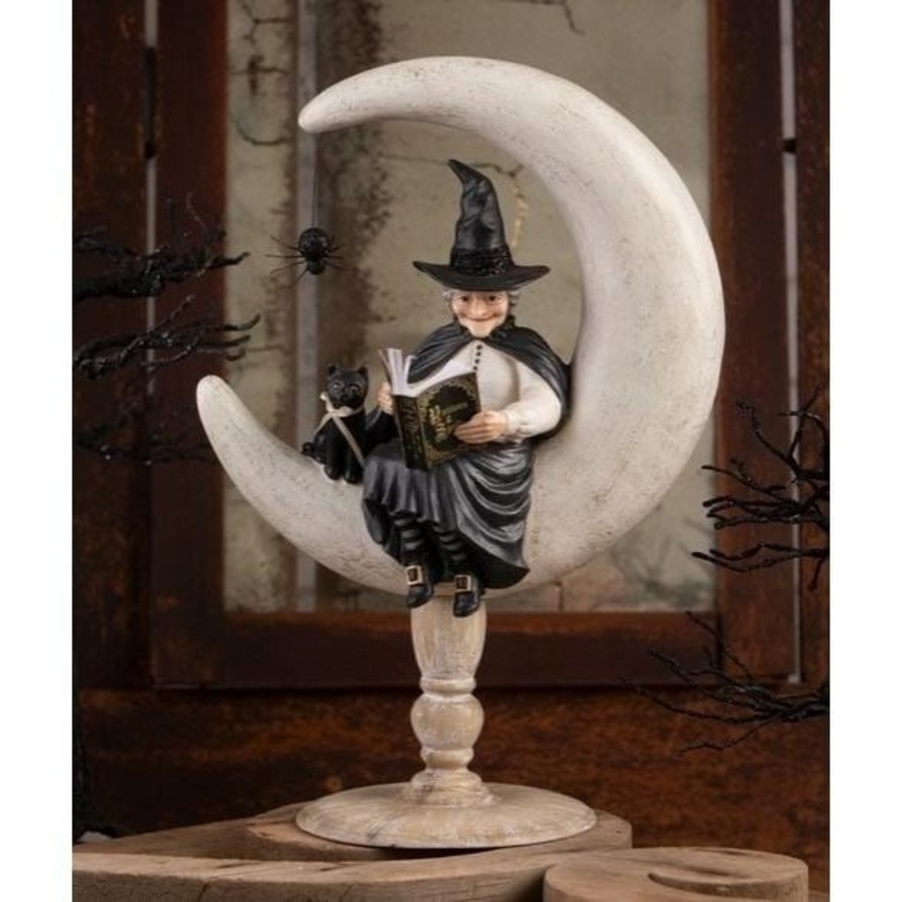 Bethany Lowe Halloween Crescent Moon Moira Witch TD4143 New 2025 Free Shipping